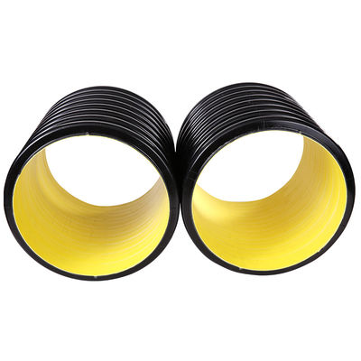 Odporne na kwas rury drenażowe HDPE 200 mm * 6 m Rura kanalizacji burzowej HDPE