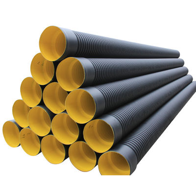 Rury drenażowe DN600 HDPE Czarna rura falista HDPE SN16