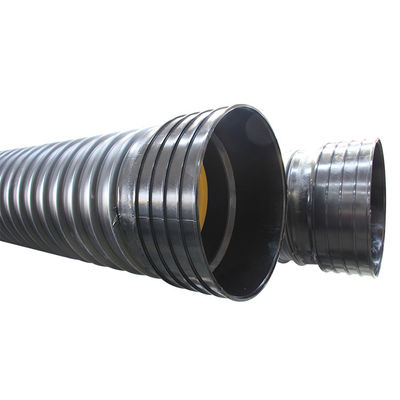 Plastikowa podziemna rura falista HDPE z podwójną ścianką 500 mm * 6 m